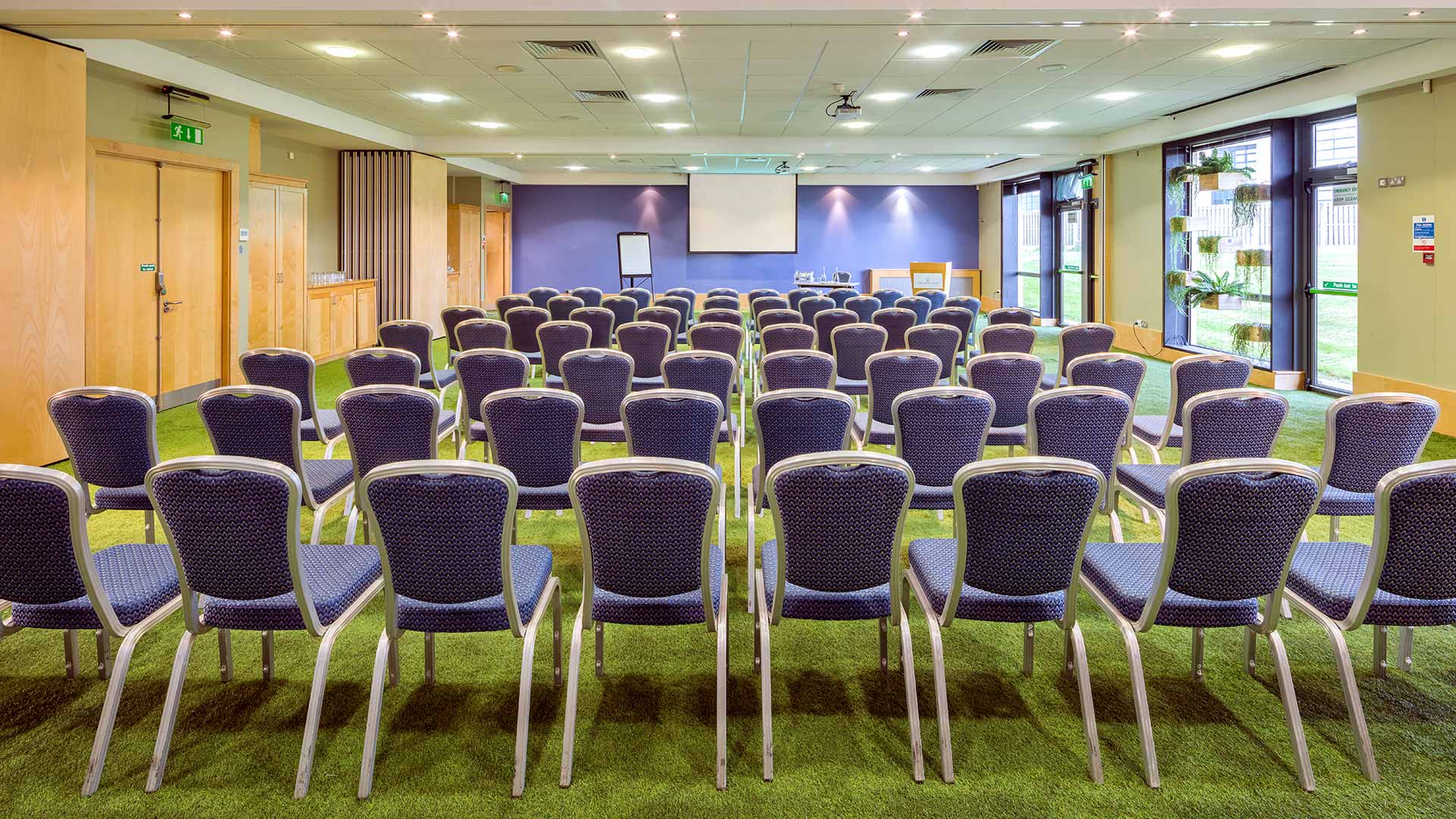 Conference venue in Cork with chairs arranged in theater style