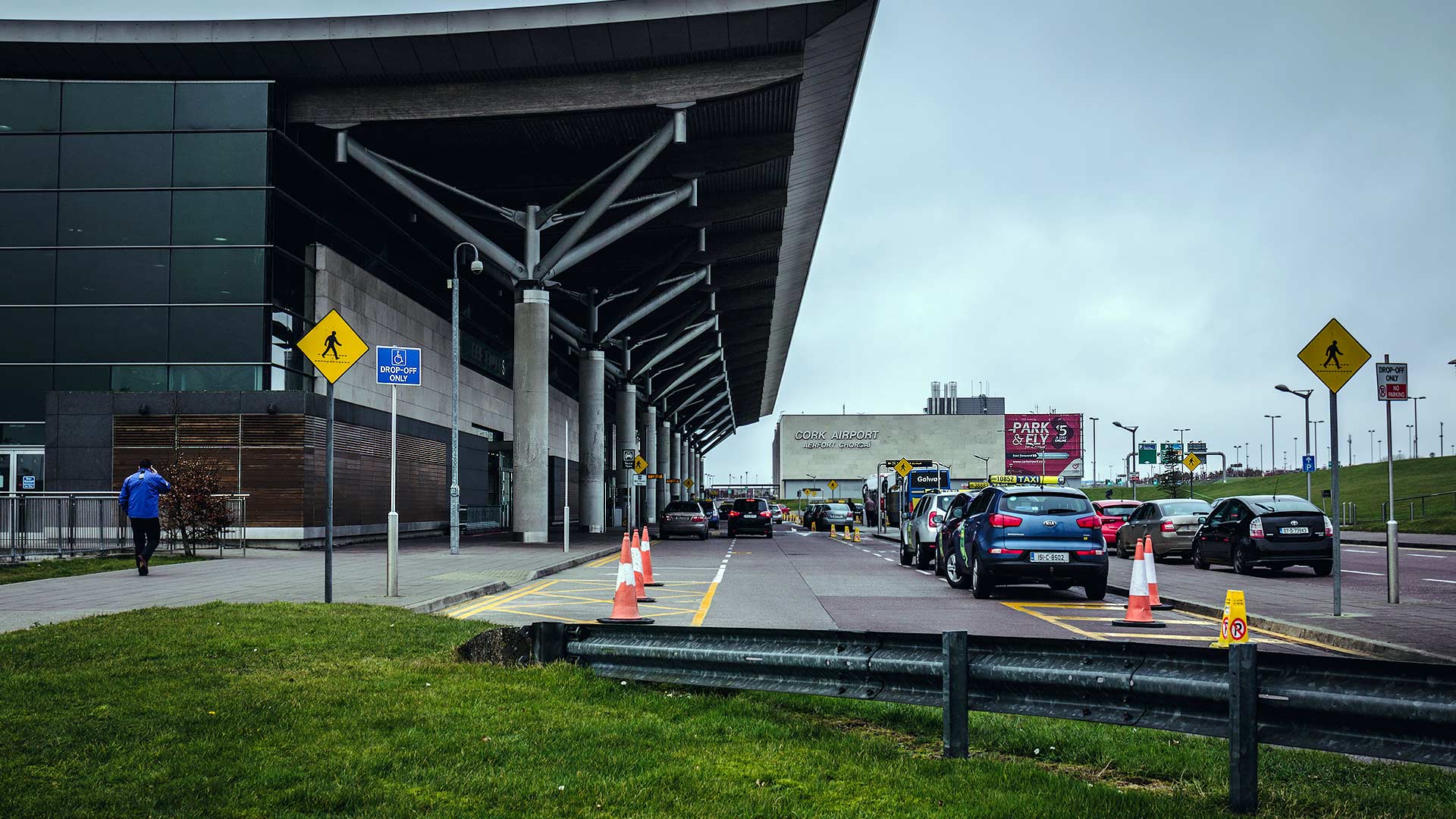 Outside Cork Airport building